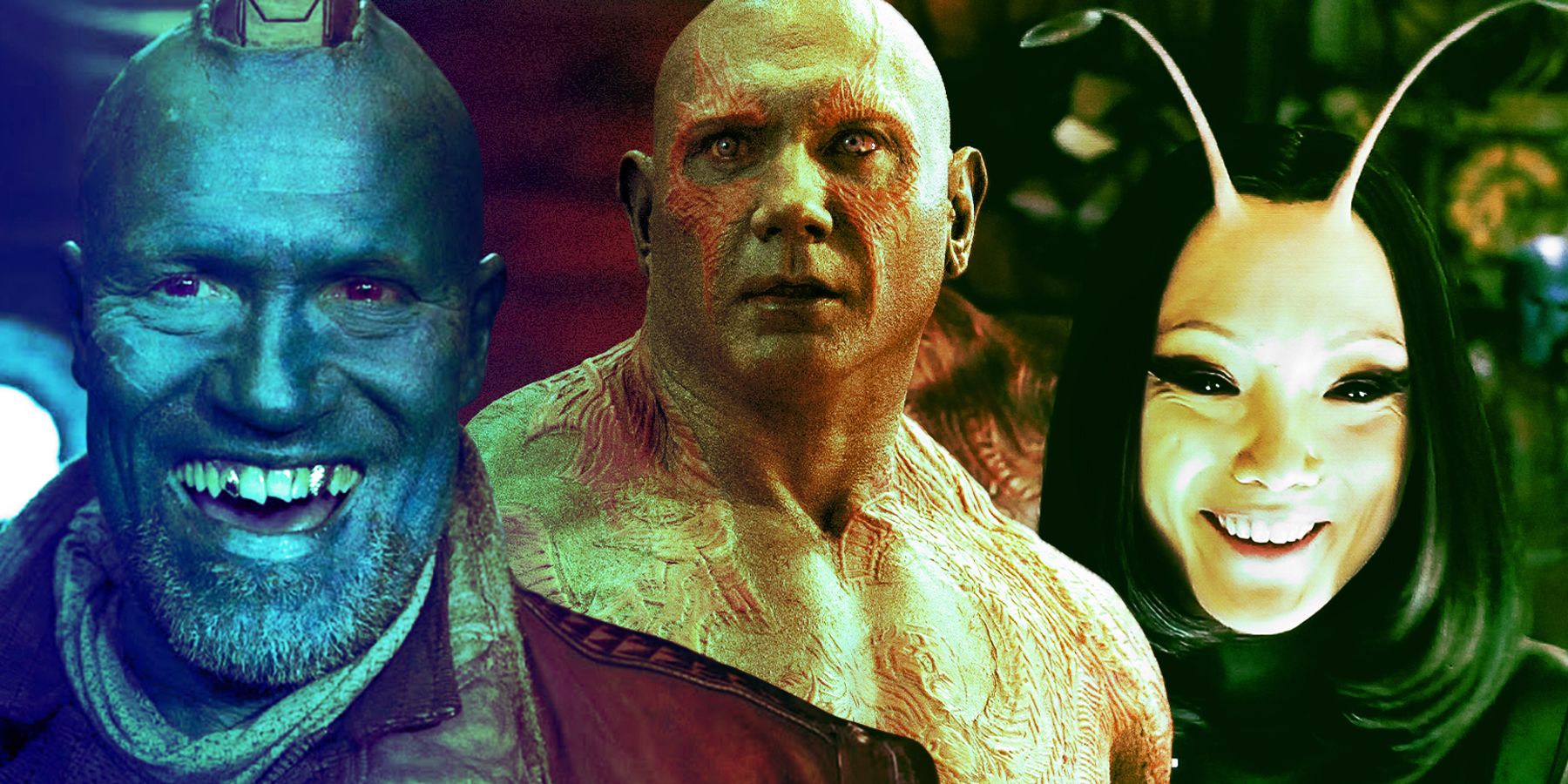 Yondu, Drax y Mantis de Guardianes de la Galaxia