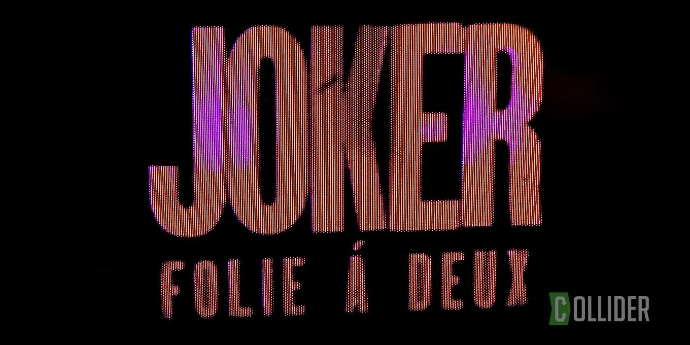 Joker: foto del logotipo de Folie Á Deux tomada por Collider