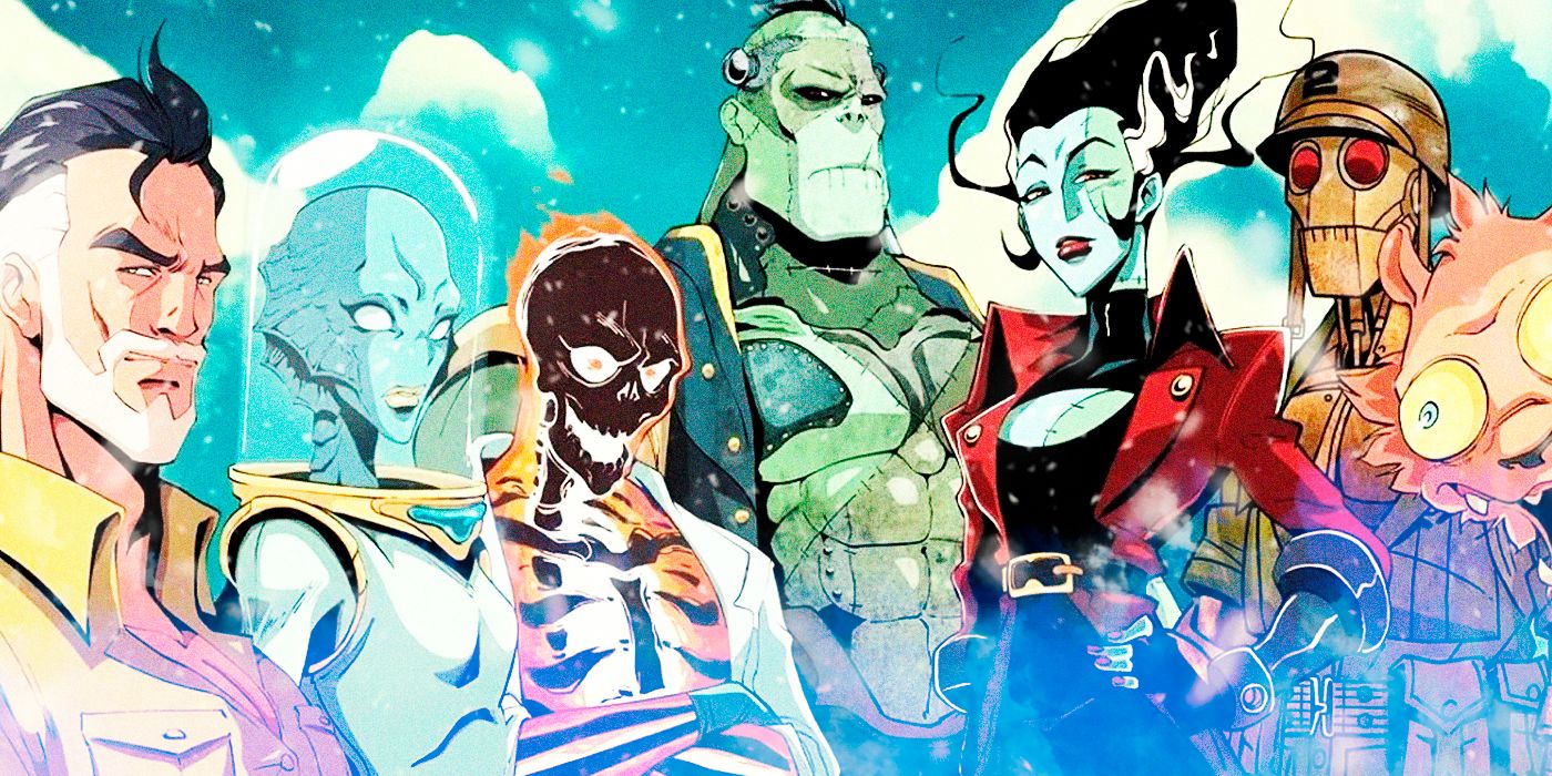 El elenco principal de personajes de la serie Creature Commandos de DC.