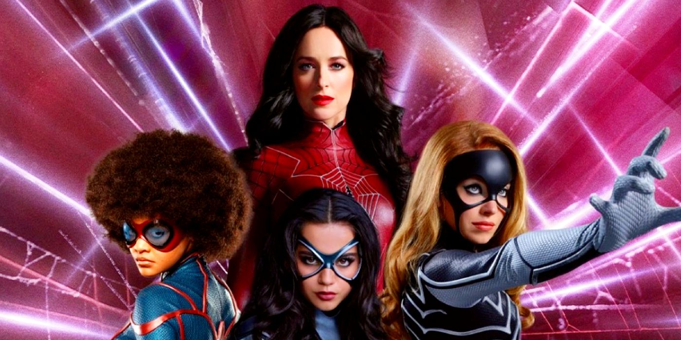 El elenco de Madame Web luce sus trajes de superhéroe en el próximo spin-off de Spider-Man.