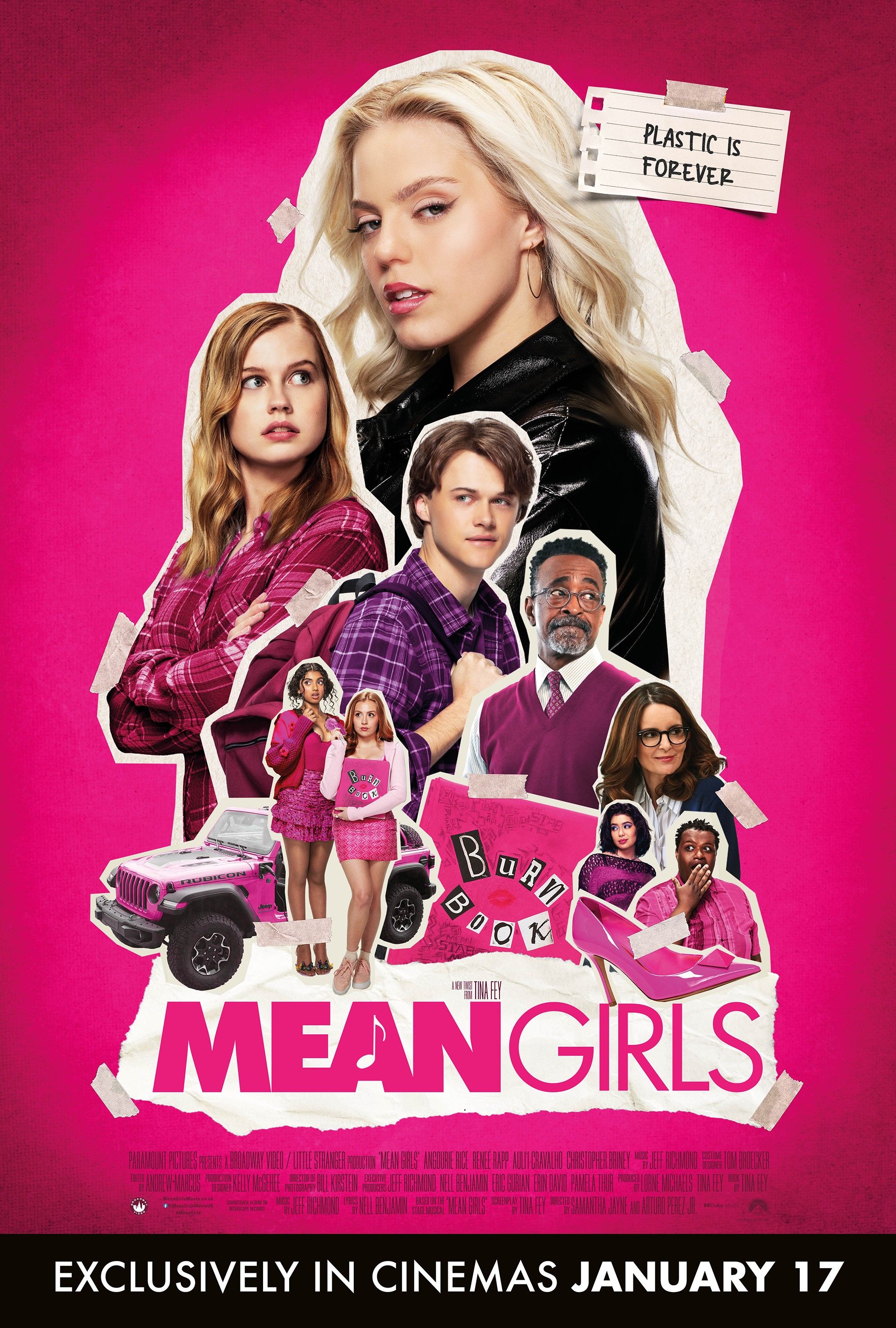 Póster actualizado de la película Mean Girls 2024