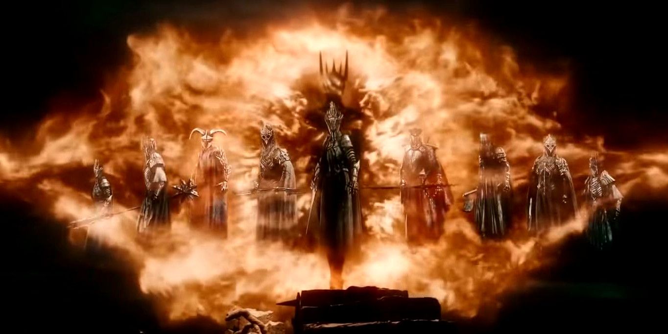 Sauron y los Nazgul en El Hobbit: La Batalla de los Cinco Ejércitos
