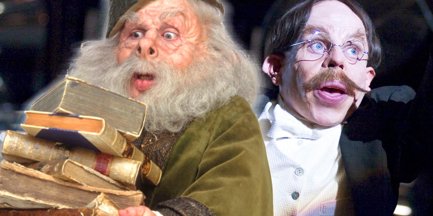 Las dos miradas del profesor Flitwick en Harry Potter