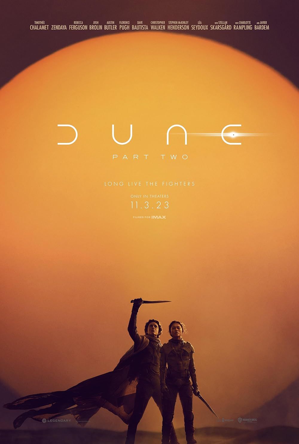 Timothée Chalamet y Zendaya en Dune - Segunda parte (2024)