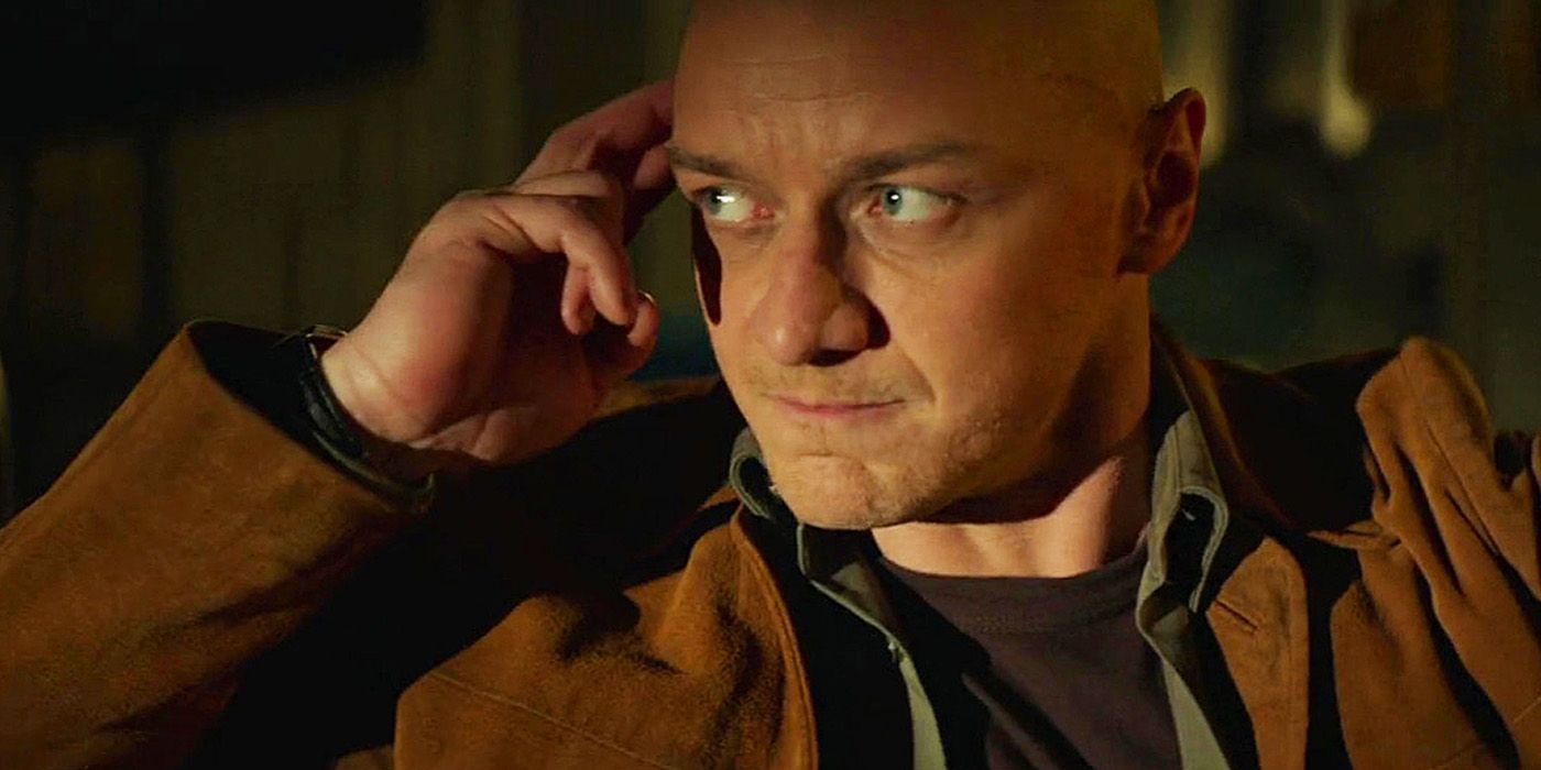 X-Men: Dark Phoenix: James McAvoy como Charles Xavier en su pose de telepatía.