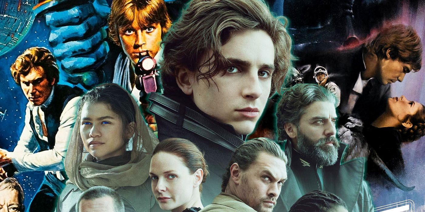 Personajes del remake de Dune y de la trilogía original de Star Wars.