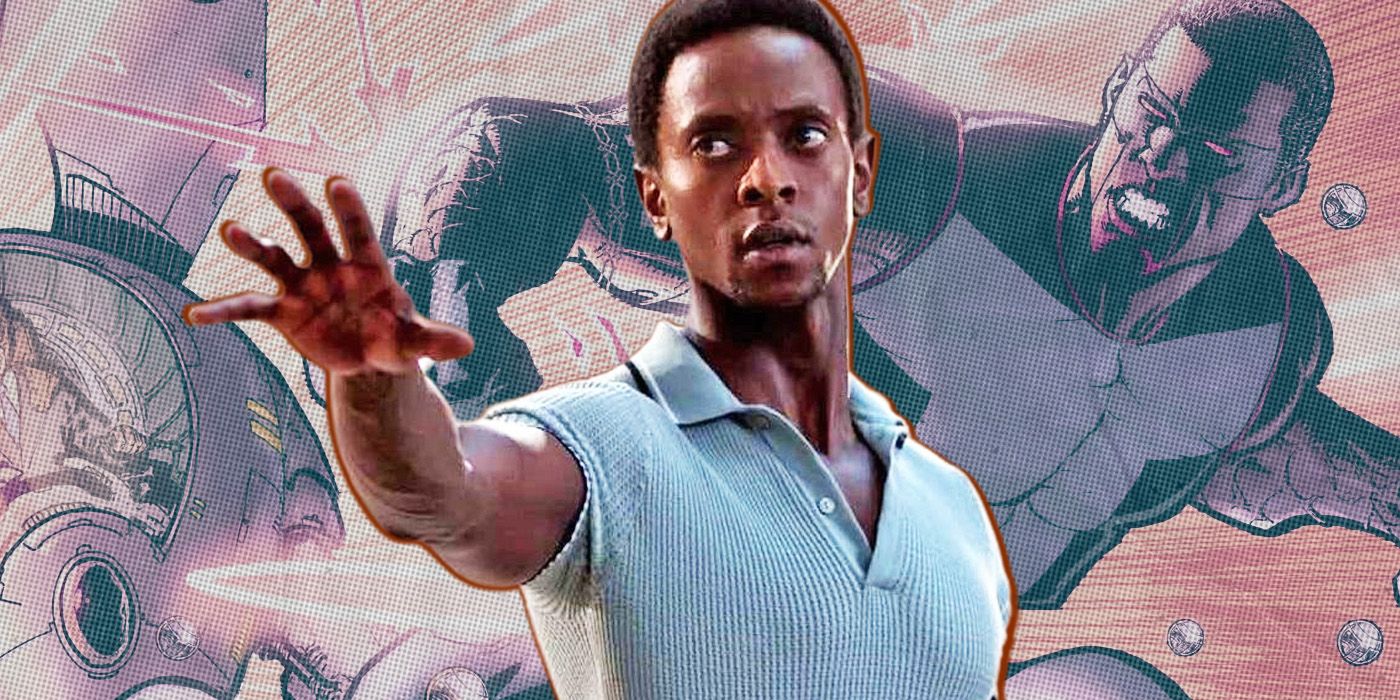 Edi Gathegi como Darwin en X-Men First Class frente a Mr Terrific