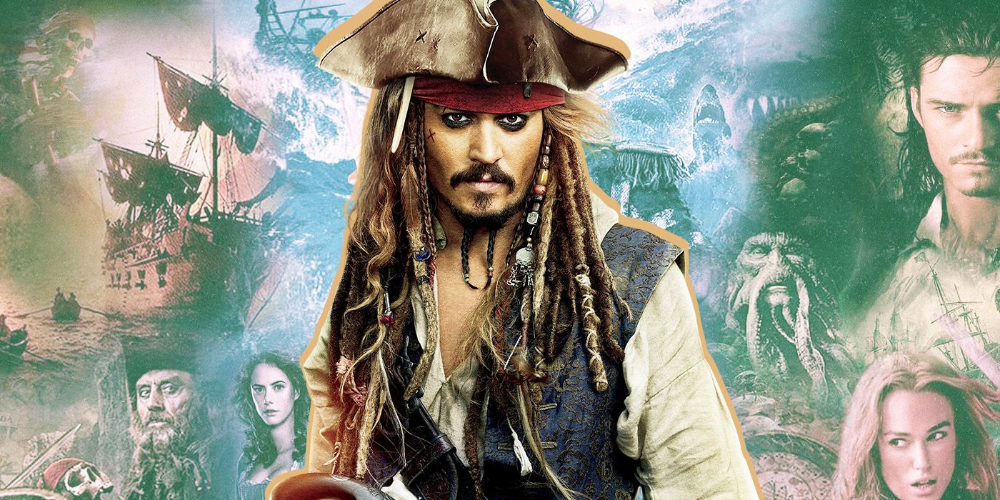 Johnny Depp como Jack Sparrow en la franquicia Piratas del Caribe