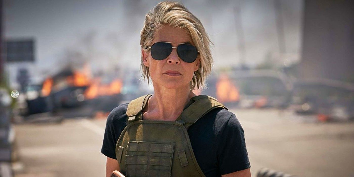 Linda Hamilton como Sarah Connor en Terminator Destino Oscuro