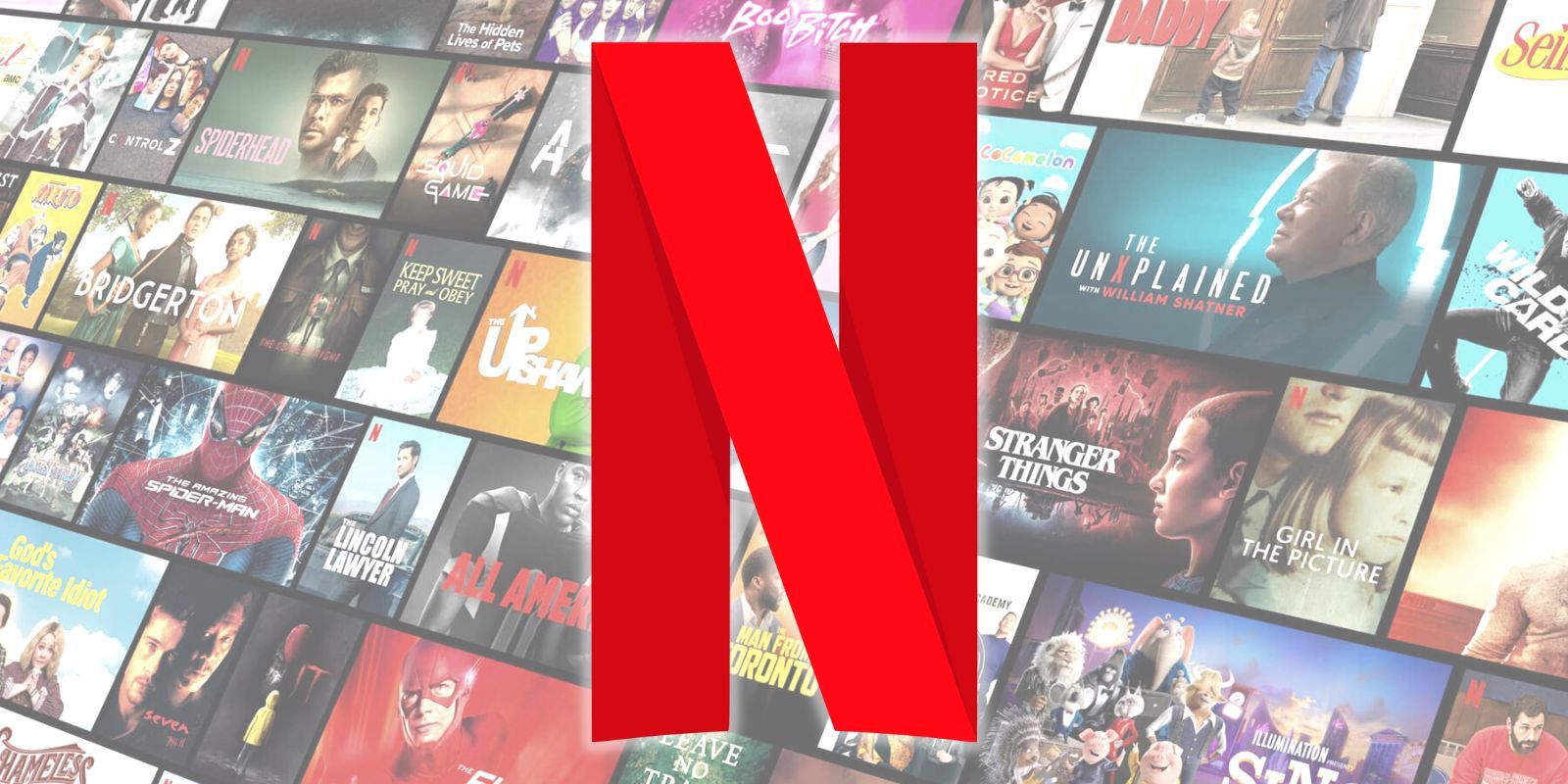 El logo de Netflix en un tablero de ofertas de streamers.