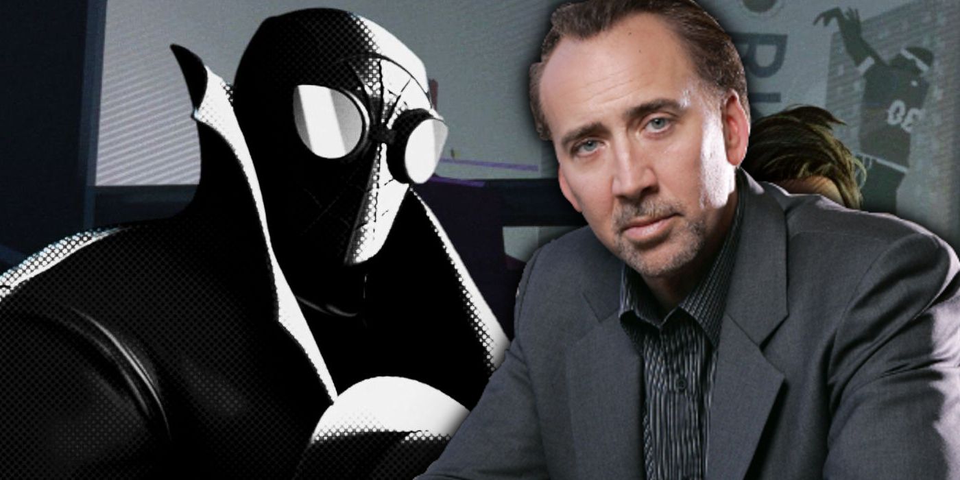 Spider-Man Noir de Into the Spider-Verse y Nicolas Cage