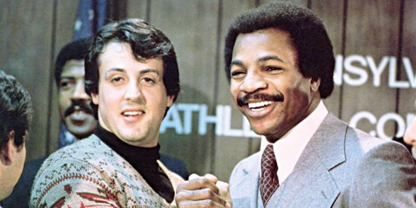 Sylvester Stallone y Carl Weathers en la franquicia Rocky
