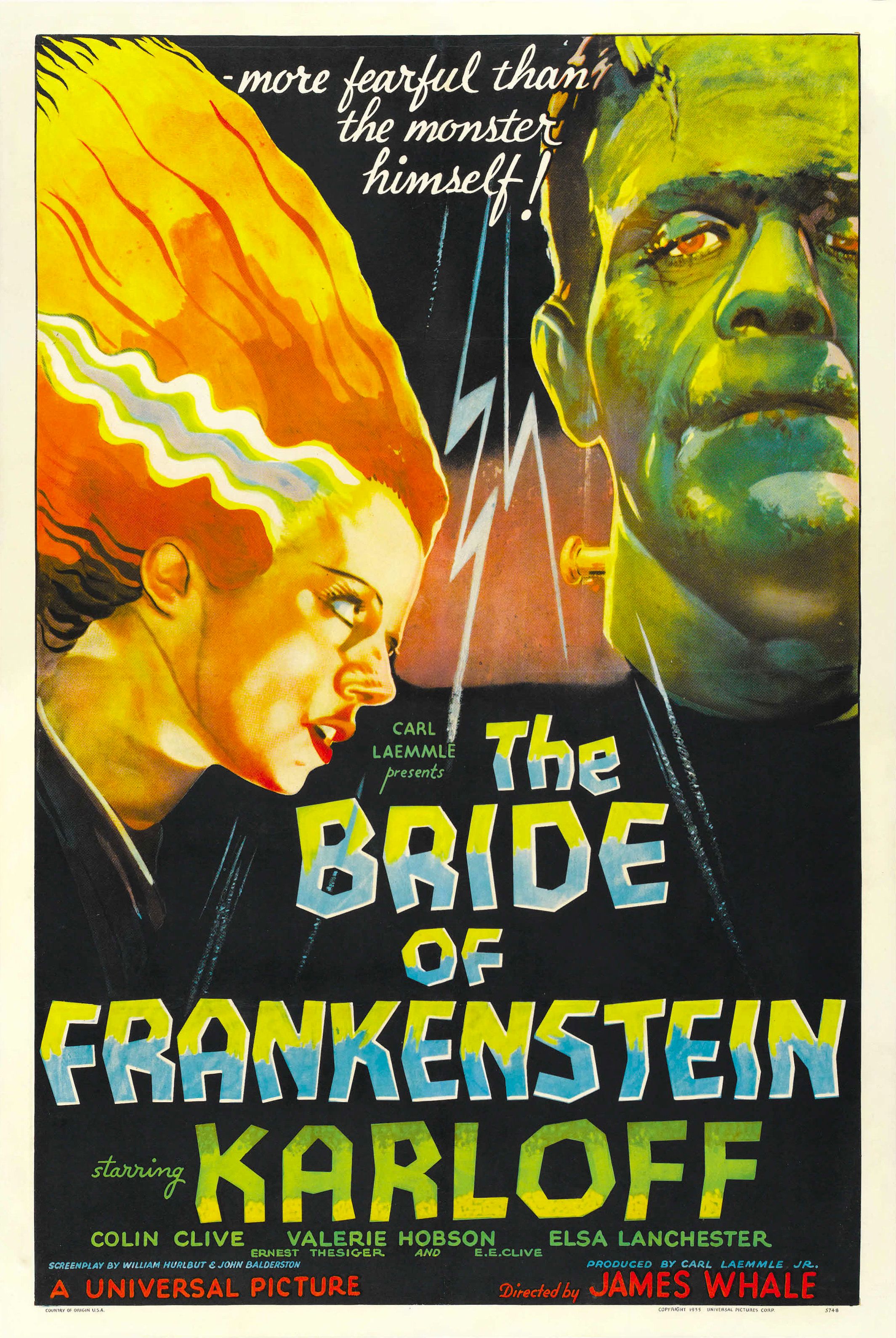Cartel de la película La novia de Frankenstein