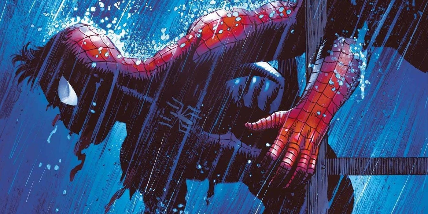 Alguien dejó a Spider-Man bajo la lluvia