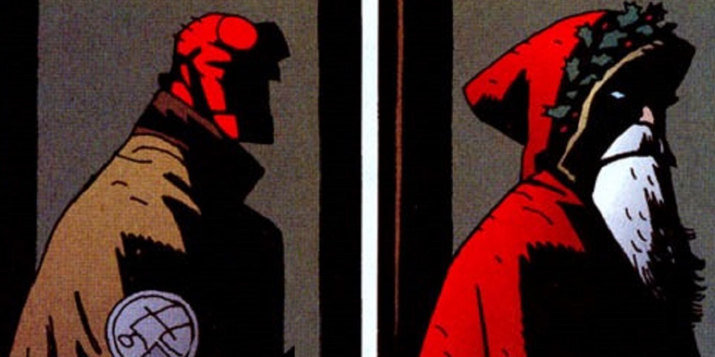 Hellboy es confundido con Papá Noel