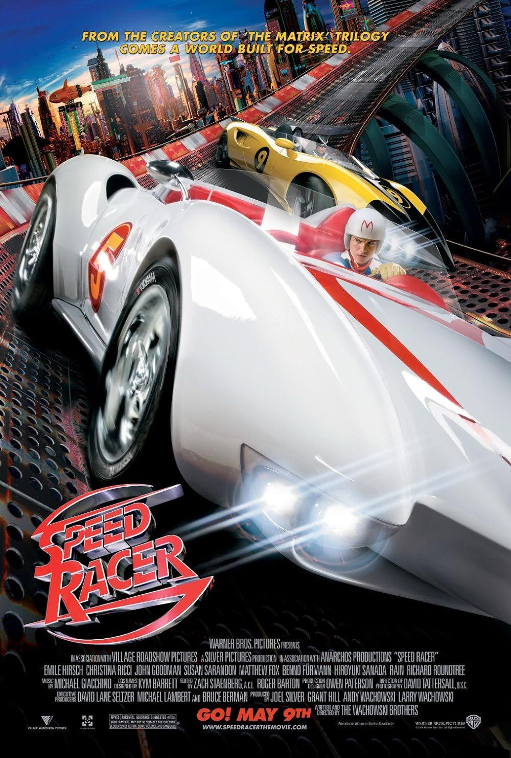   Matthew Fox y Emile Hirsch en Speed ​​Racer (2008)