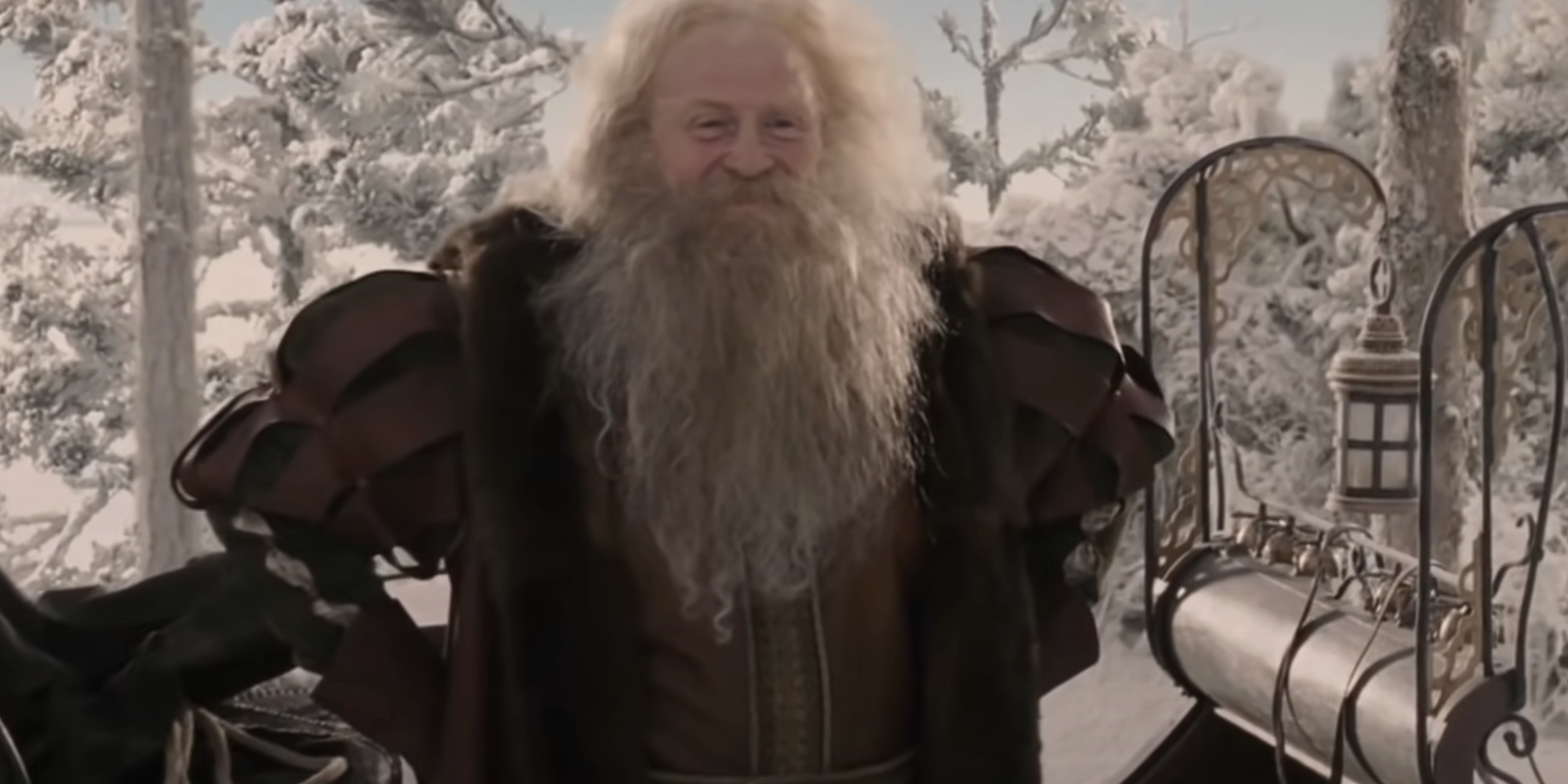 Papá Noel como aparece en Narnia: El león, la bruja y el Wadrobe.