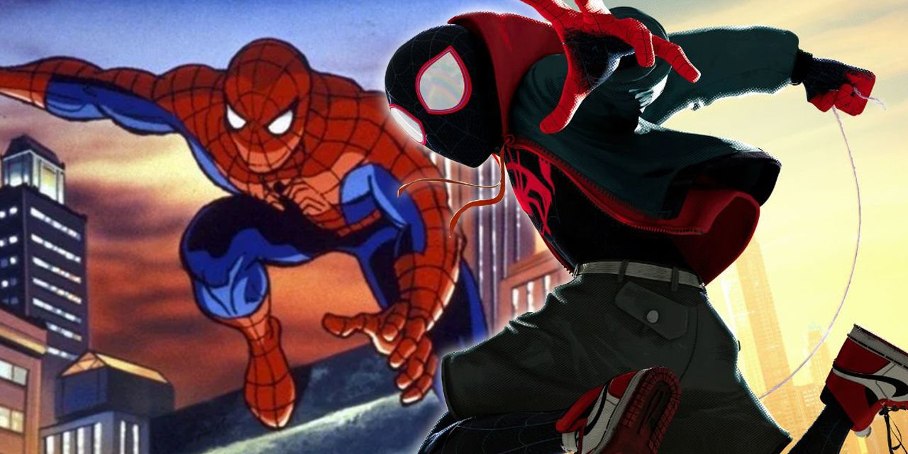 Spider-Man en el programa animado de los 90 de Spider-verse.
