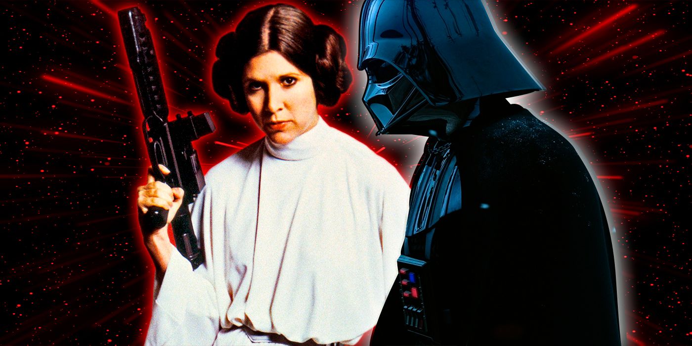 Guerra de las Galaxias Darth Vader y Leia