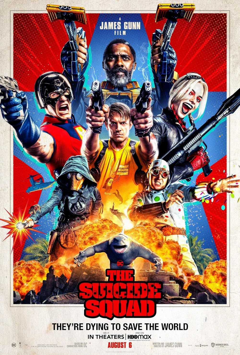 El elenco de The Suicide Squad 2021 en el cartel de la película