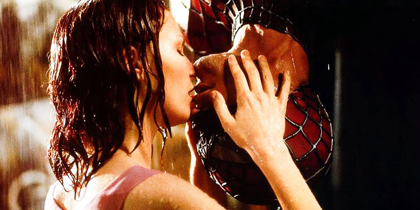 Beso al revés en Spider-Man