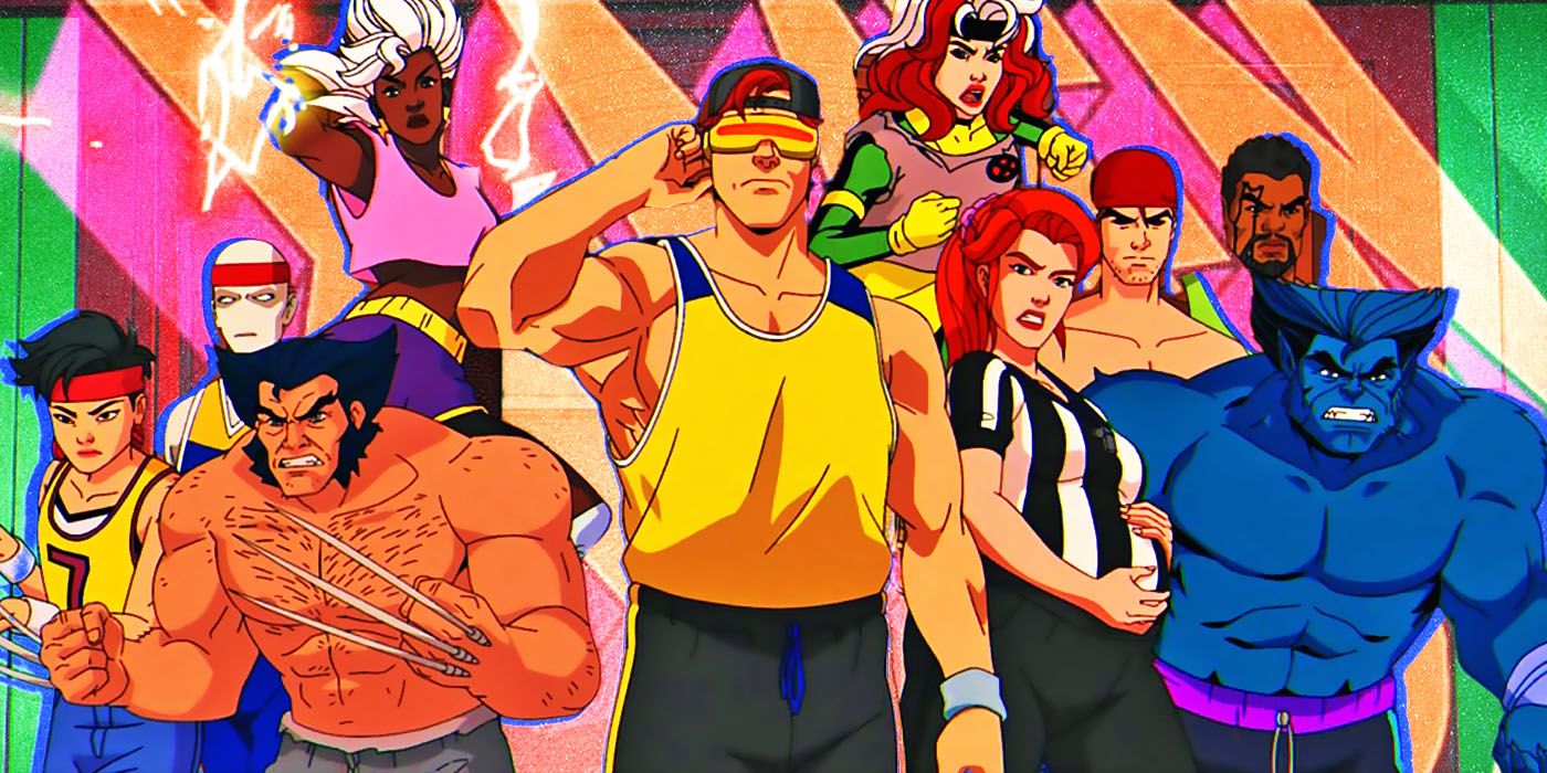 El elenco de X-Men '97 se encuentra frente a un logotipo de X-Men