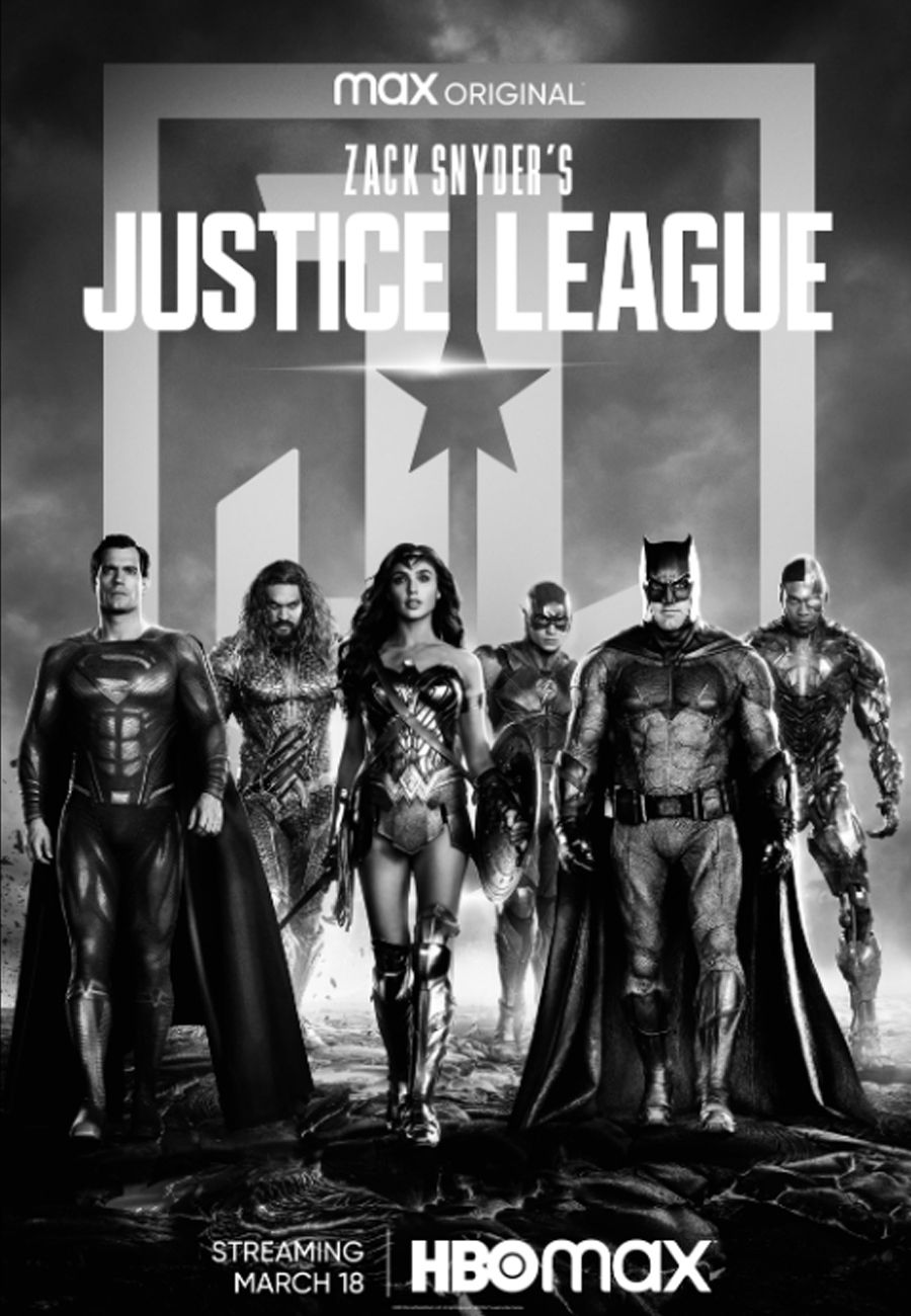 Cartel de La Liga de la Justicia de Zack Snyder en HBO Max