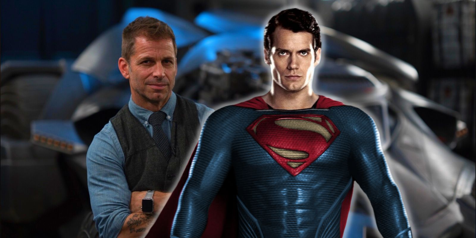 Zack Snyder posa detrás del Superman de Henry Cavill