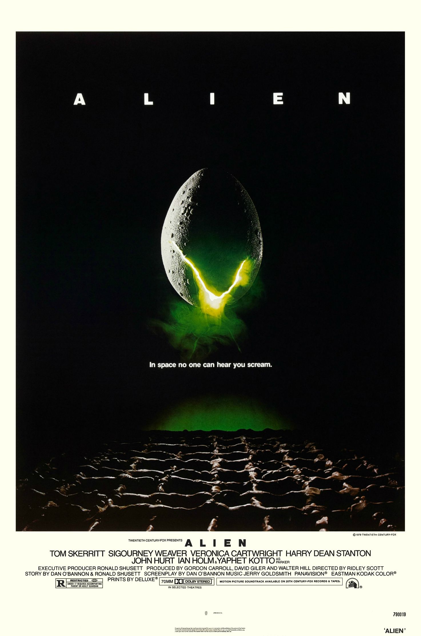 Cartel de la película extraterrestre de 1979