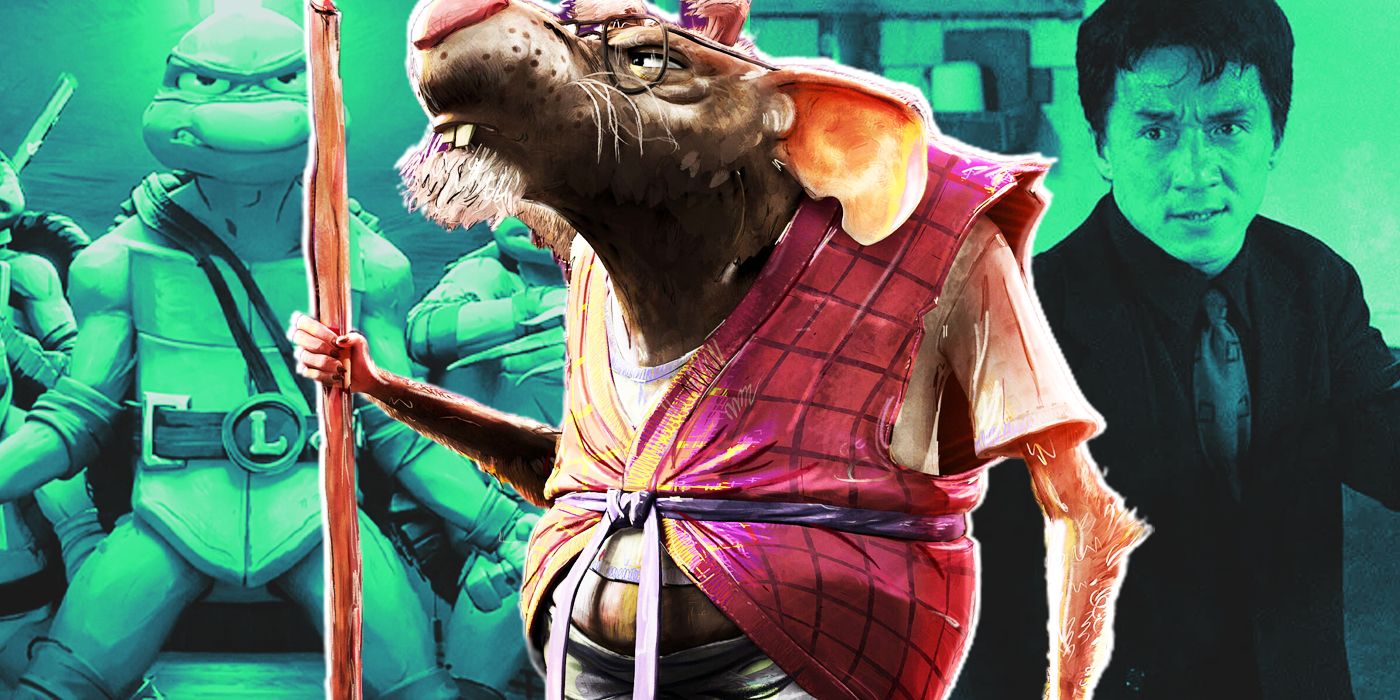 Jackie Chan como Master Splinter en TMNT Mutant Mayhem