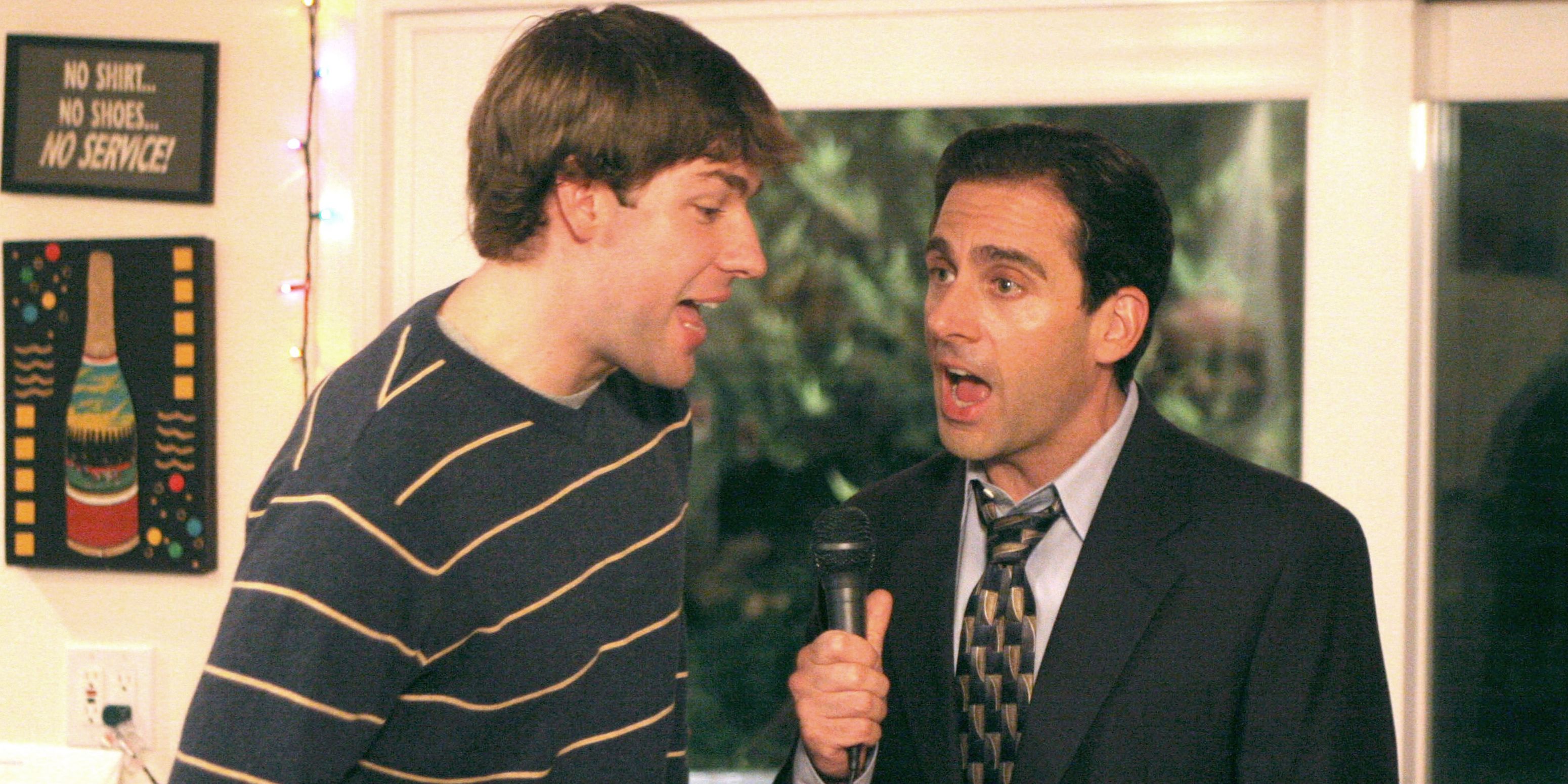 Jim y Michael Scott