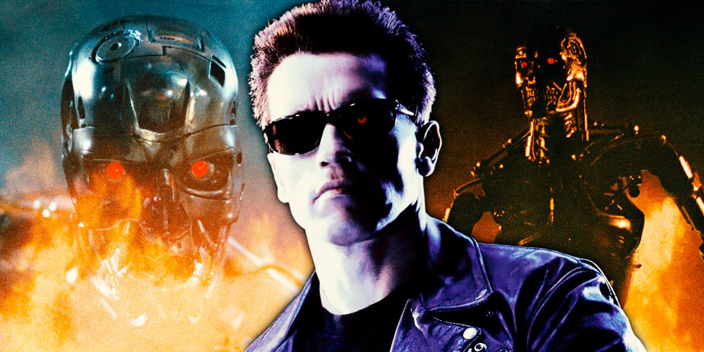 El T-800 original en The Terminator y Terminator 2: El día del juicio final