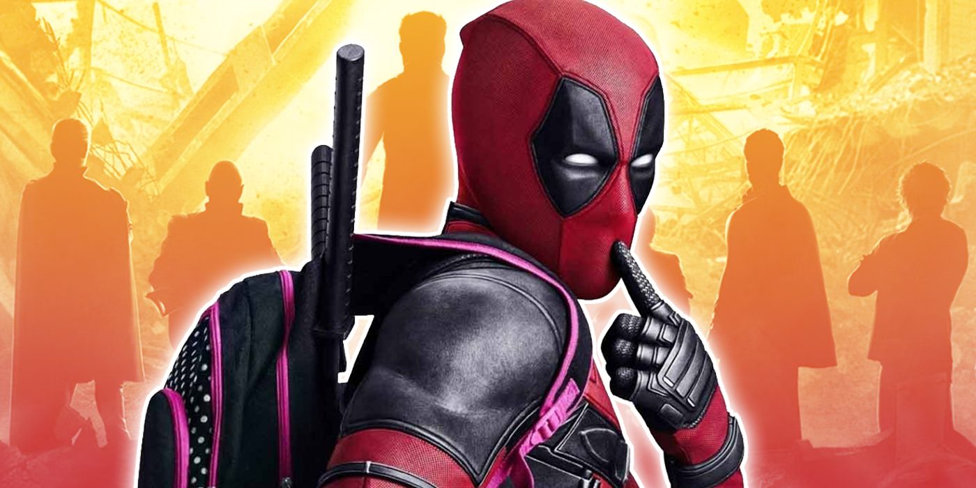 Deadpool se muestra tímido con la silueta de Fox X-Men de fondo